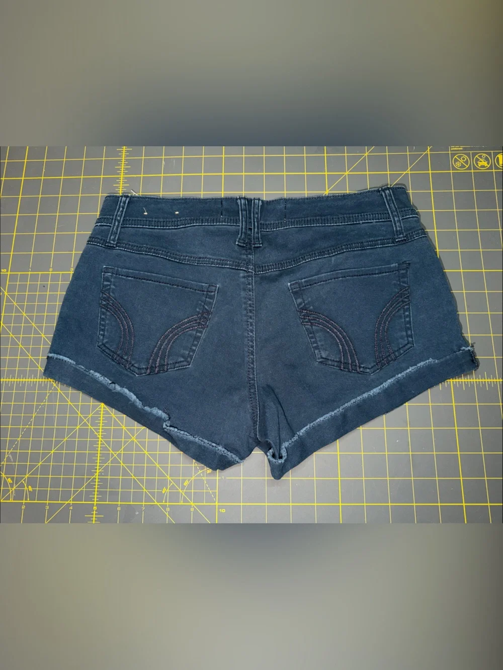 Hollister Dark Blue Denim Cutoff Shorts